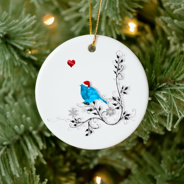 Décoration En Céramique Bluebird and Heart ! (Créateur téléchargé)
