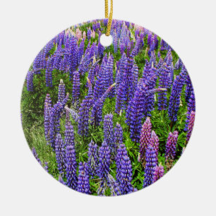 Décoration En Céramique Bluebonnets Fleurs bleues Texas Texan Lupine
