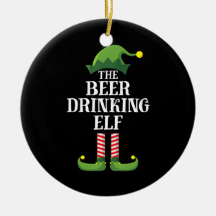 Décoration En Céramique Boire de la bière Noël Anniversaire