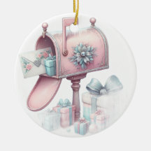 Boîte aux lettres et cadeaux de Noël Pastel 6
