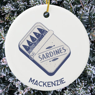 Décoration En Céramique Boîte de sardines personnalisée amusante