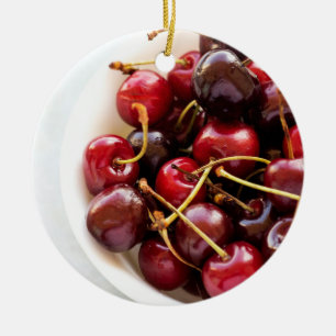 Décoration En Céramique bol de cerises