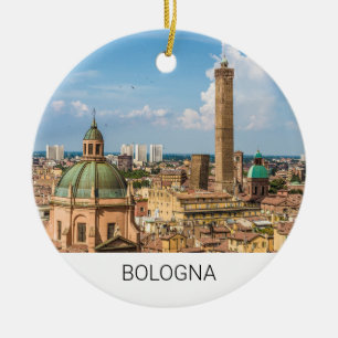 Décoration En Céramique Bologne Émilie-Romagne Italie Panorama Souvenir