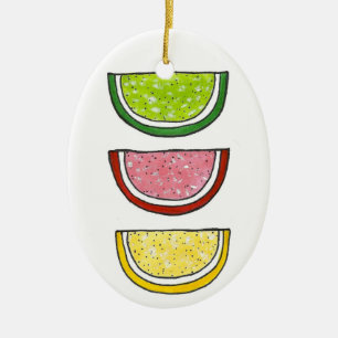 Décoration En Céramique Bonbons en tranches de fruits de gelée de Kosher P