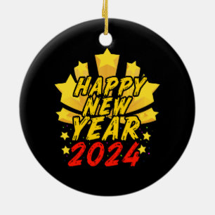 Décoration En Céramique Bonne année 2024