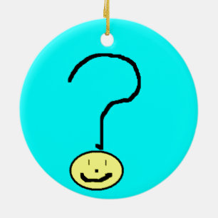 Décoration En Céramique Bonne question souriante Mark Emoji, Art pour enfa