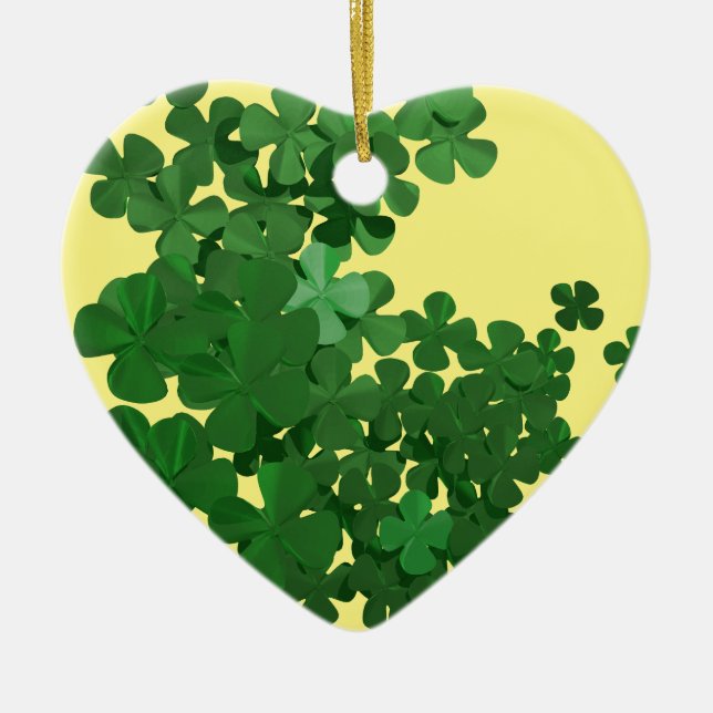 Décoration En Céramique Bonne Saint Patrick et bonne chance (Devant)