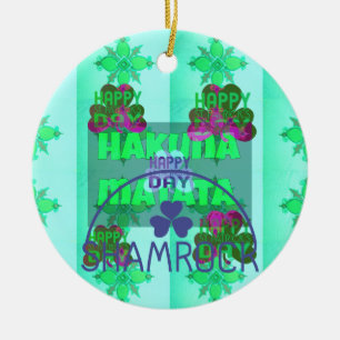 Décoration En Céramique Bonne Saint Patrick's Day Hakuna Matata Art Print