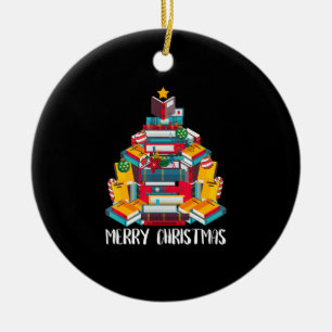 Décoration En Céramique book christmas tree librariff gireadreadgeage