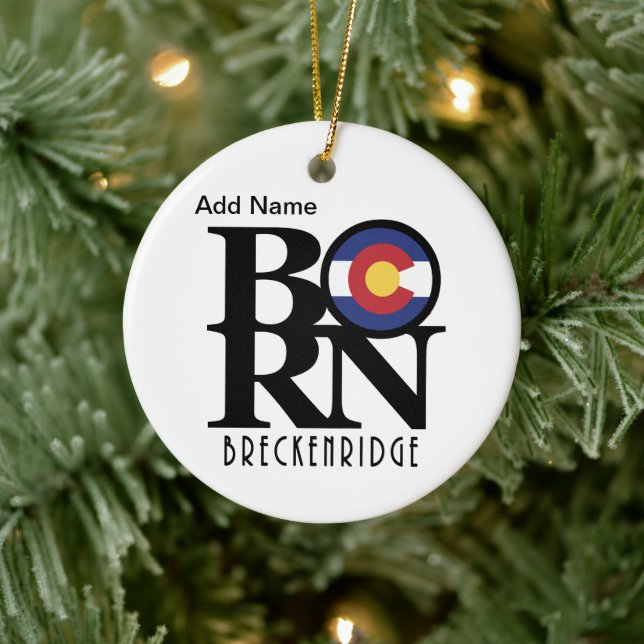 Décoration En Céramique BORN Breckenridge personnalisable (Arbre)