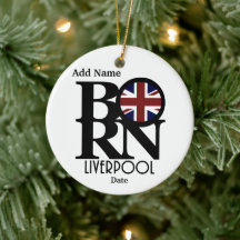 BORN Liverpool England Custom (avec date de naissa