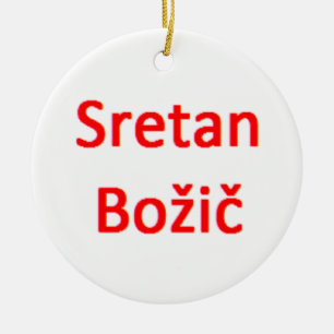 Décoration En Céramique bosniaque joyeux noël