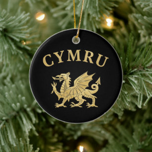 Décoration En Céramique Bouclier Cymru
