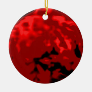 Décoration En Céramique Boule de danse Rouge Argent Trans MUSÉE Zazzle Cad