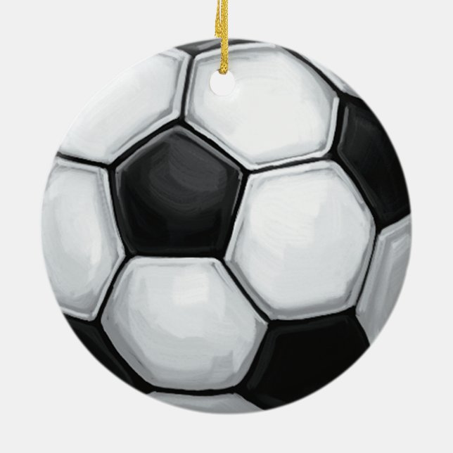 Décoration En Céramique Boule de football (Dos)