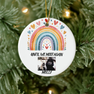 Décoration En Céramique Boule de Noël Ne m'oubliez pas Pont arc-en-ciel