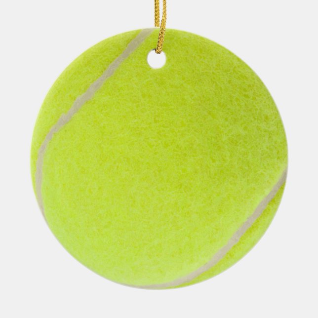 Décoration En Céramique Boule de tennis personnalisable (Devant)