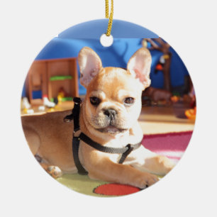 Décoration En Céramique Bouledogue français chiot mignon