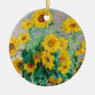 Décoration En Céramique Bouquet de tournesols Claude Monet