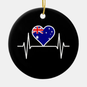 Décoration En Céramique Bouton du drapeau australien