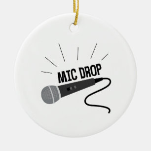 Décoration En Céramique Bouton Mic