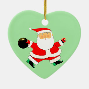 Décoration En Céramique Bowling Noël Collectif