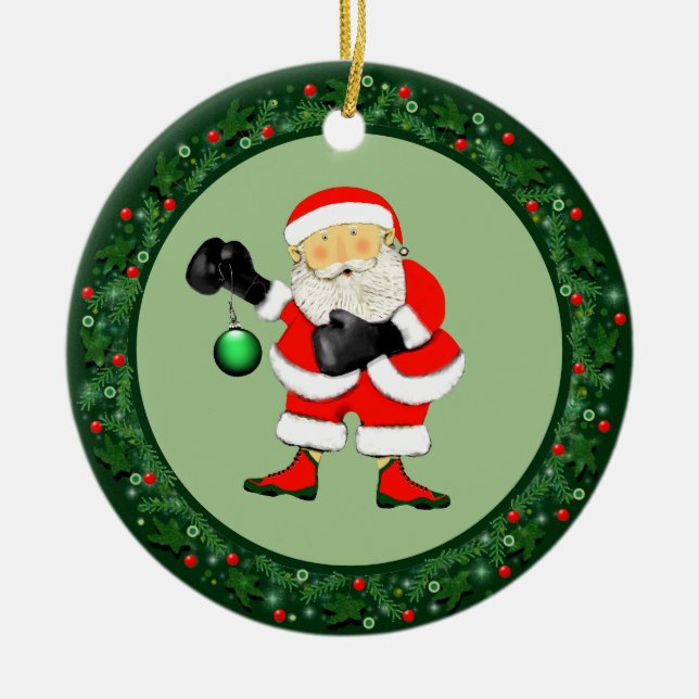 Décoration En Céramique Boxe Noël Collectif (Devant)