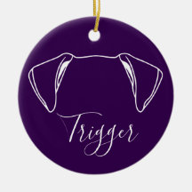 Boxer Ornament (Om Logo)