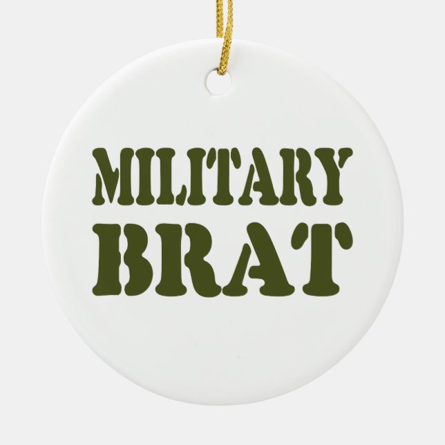 DÉCORATION EN CÉRAMIQUE BRAT MILITAIRE (Devant)