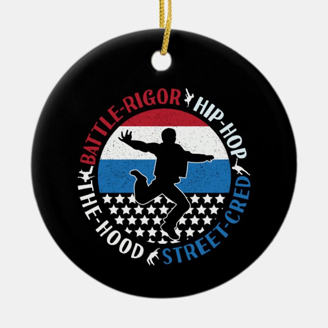 Décoration En Céramique Break Dance Breakdance Hip-Hop Boy (Devant)