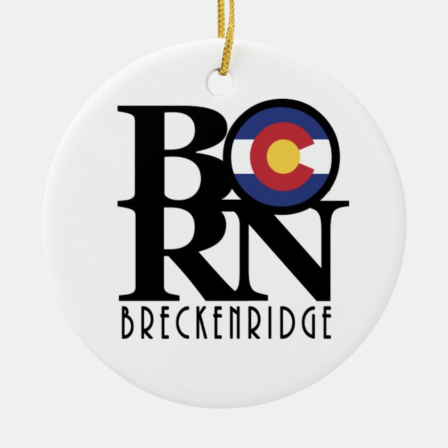 Décoration En Céramique Breckenridge NÉ Co (Devant)
