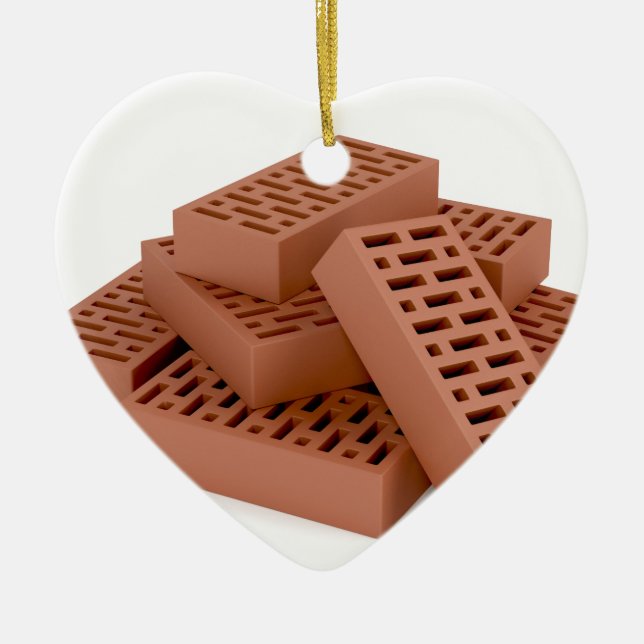 Décoration En Céramique Briques d'argile (Devant)