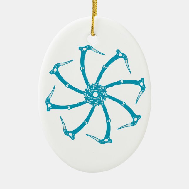 Décoration En Céramique Broche de l'outil de glace (Devant)