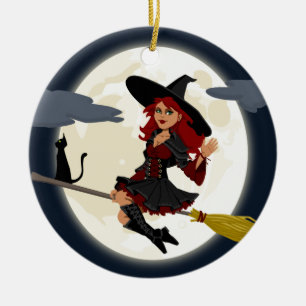 Décoration En Céramique brosse à brosse sorcière