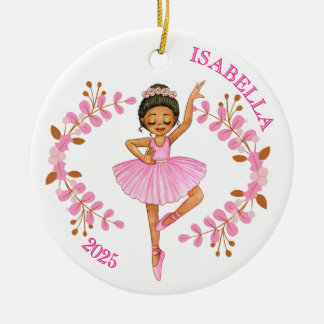 Décoration En Céramique Brunette Ballerina