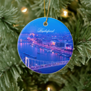 Décoration En Céramique Budapest Hongrie la nuit