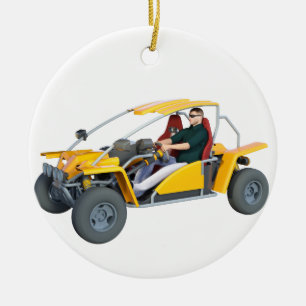 Décoration En Céramique Buggy Dune Jaune