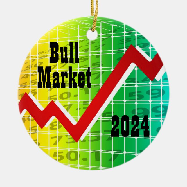 Décoration En Céramique Bull Market 2024 (Devant)