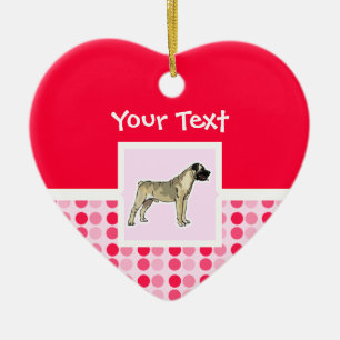 Décoration En Céramique Bullmastiff mignon
