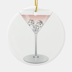 Décoration En Céramique Bunco Martini Cocktail