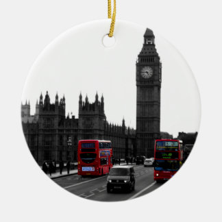 Décoration En Céramique bus touristique rouge et Big Ben de Londres
