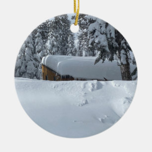 Décoration En Céramique Cabine à neige
