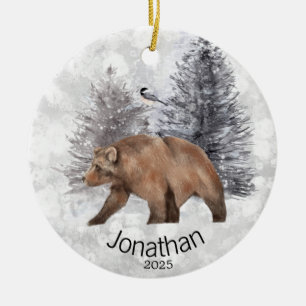 Décoration En Céramique Cabine d'hiver personnalisé Ours