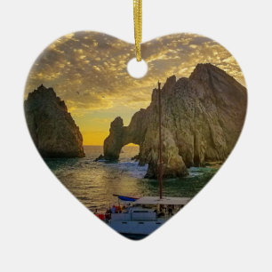 Décoration En Céramique Cabo San Lucas Christmas Ornament with date