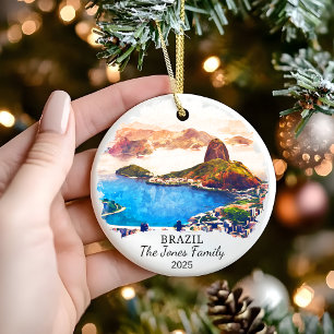 Décoration En Céramique Cadeau Brésil personnalisé, cadeau Brésil