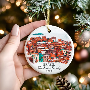 Décoration En Céramique Cadeau Brésil personnalisé, cadeau Brésil