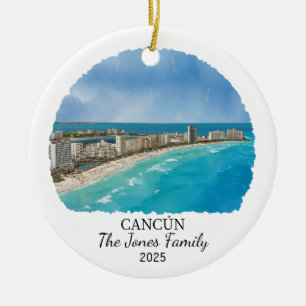 Décoration En Céramique Cadeau de Cancun personnalisé, Mexique