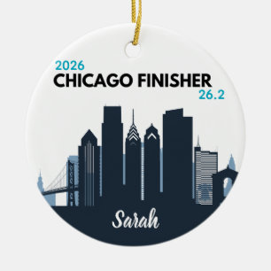 Décoration En Céramique Cadeau de course personnalisé pour le marathon de 