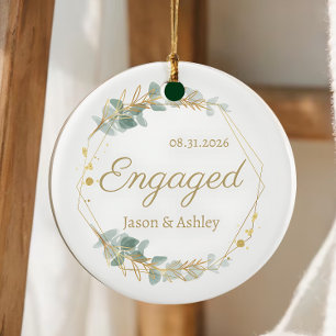 Décoration En Céramique Cadeau de fiançailles personnalisé