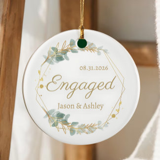 Décoration En Céramique Cadeau de fiançailles personnalisé